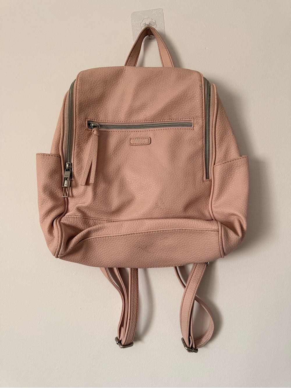 Relic Blush Pink Pebbled Leather Backpack